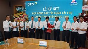 LỄ KÝ KẾT HỢP ĐỒNG TÍN DỤNG TÀI TRỢ VỐN ĐẦU TƯ XÂY DỰNG DỰ ÁN THUỶ ĐIỆN NGỌC TEM